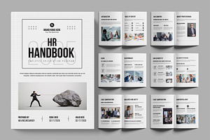 HR Employee Handbook Design, a Brochure Template by ContestDesign