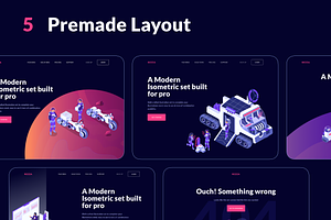 Isometric Space Illustration