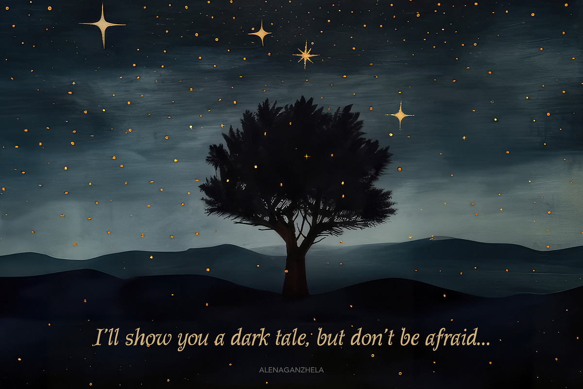DARK TALES whimsical art prints, a Background Graphic by alenaganzhela (Photo 12 of 12)
