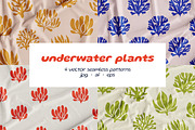 Corals, seaweed seamless patterns, a Pattern Graphic by Good Studio (Thumbnail 1 of 9)