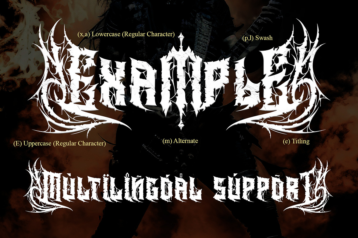 Heavytal - Heavy Metal Font, a Blackletter Font by Letterara (Photo 15 of 15)