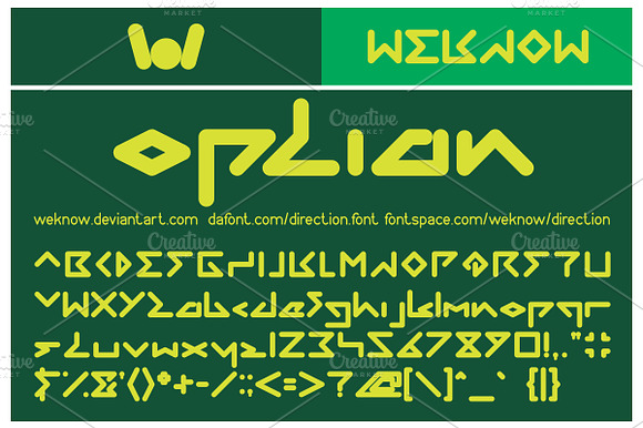 direction font preview 7