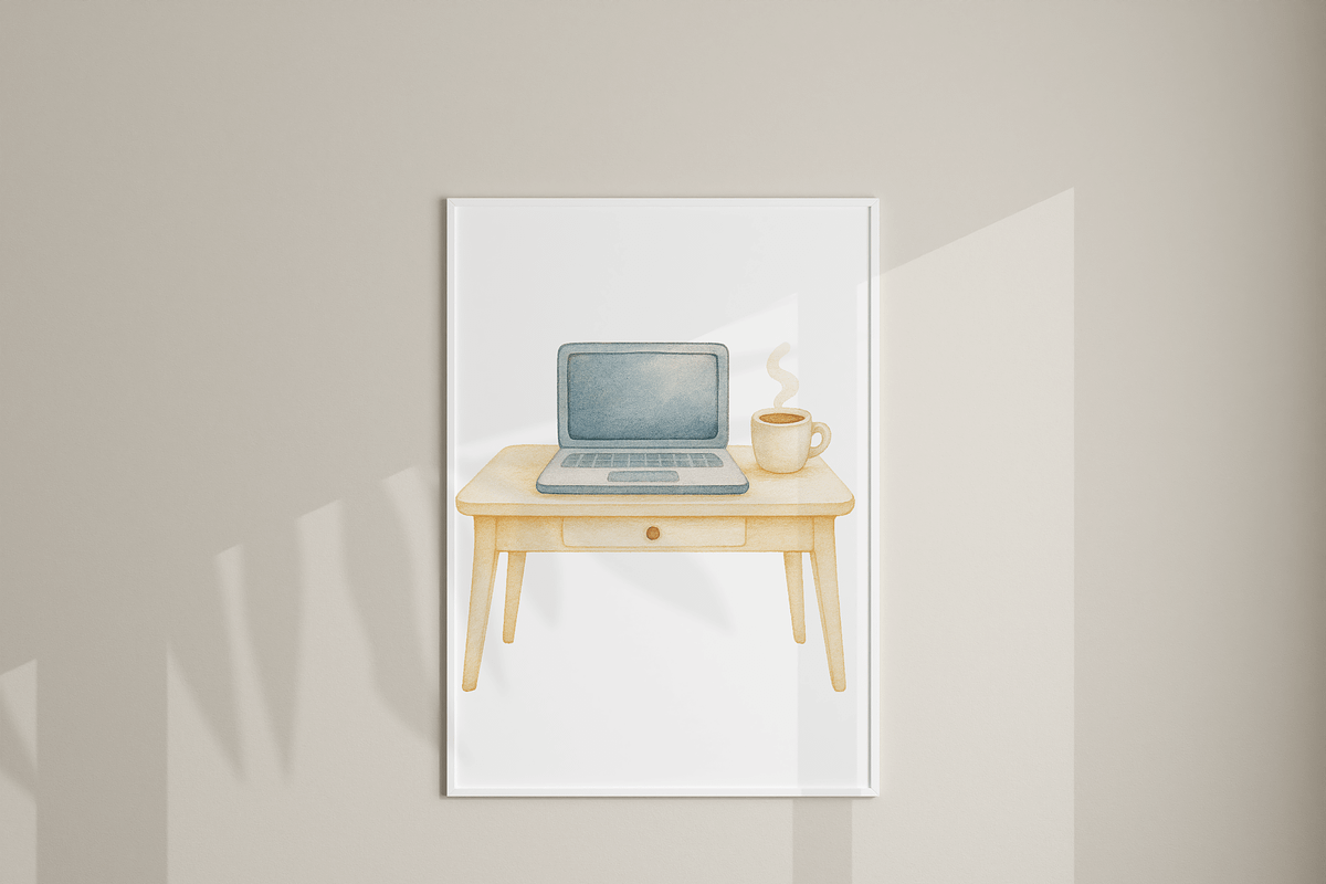 16 Computer Desk Clipart, a Decorative Illustration by Pati Charm Studio (Photo 7 of 8)