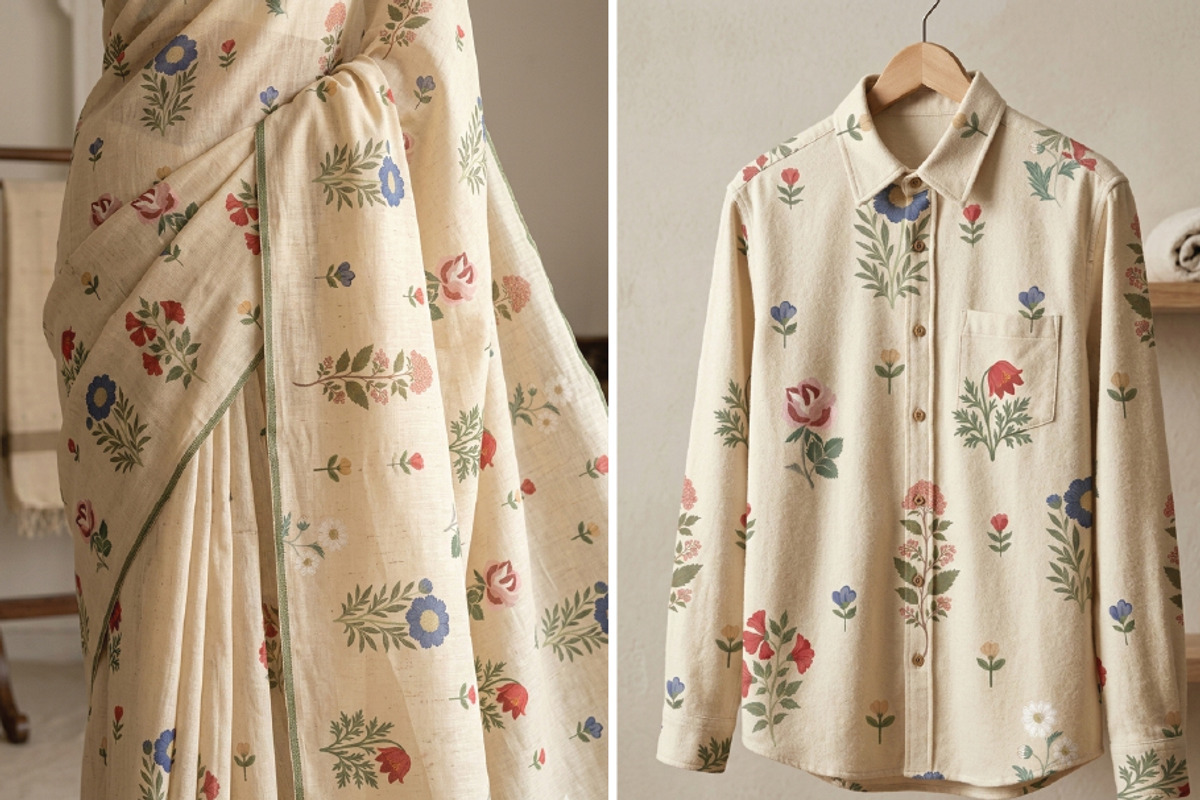 Delicate Tossed Botanical Vignettes, a Pattern Graphic by Print Diaries (Photo 5 of 5)