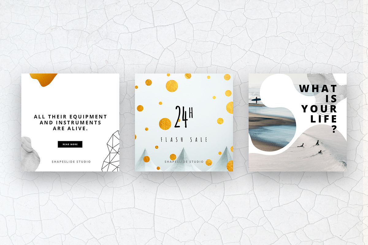 PATTERN Animated Instagram Posts, a Social Media Template by ShapeSlide (Photo 8 of 14)