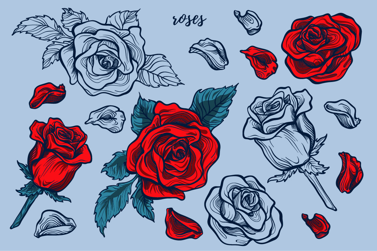 Fancy Florals, an Illustration by melissadn (Photo 4 of 7)