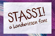 Stassi - A Handwritten Font, a Handwritten Font by Shelbeemili (Thumbnail 1 of 4)