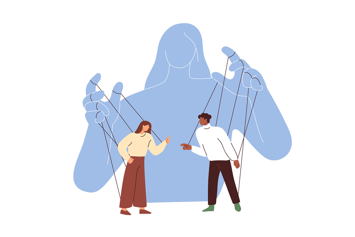 Manipulation and control concept, a Person Illustration by Good Studio (Photo 7 of 8)
