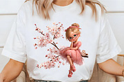 Whimsical Quirky Girl Clipart, an Illustration by designcity5 (Thumbnail 3 of 5)