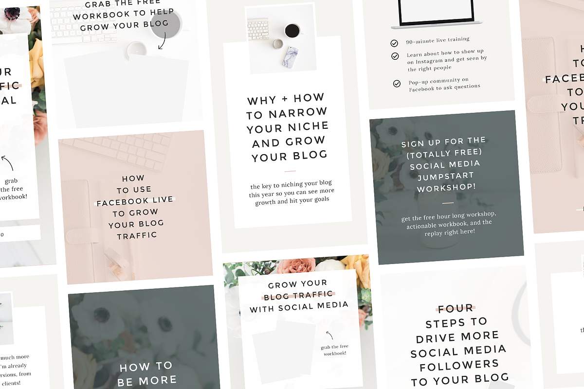 Bloom Instagram Templates, a Social Media Template by Coded Creative (Photo 4 of 5)