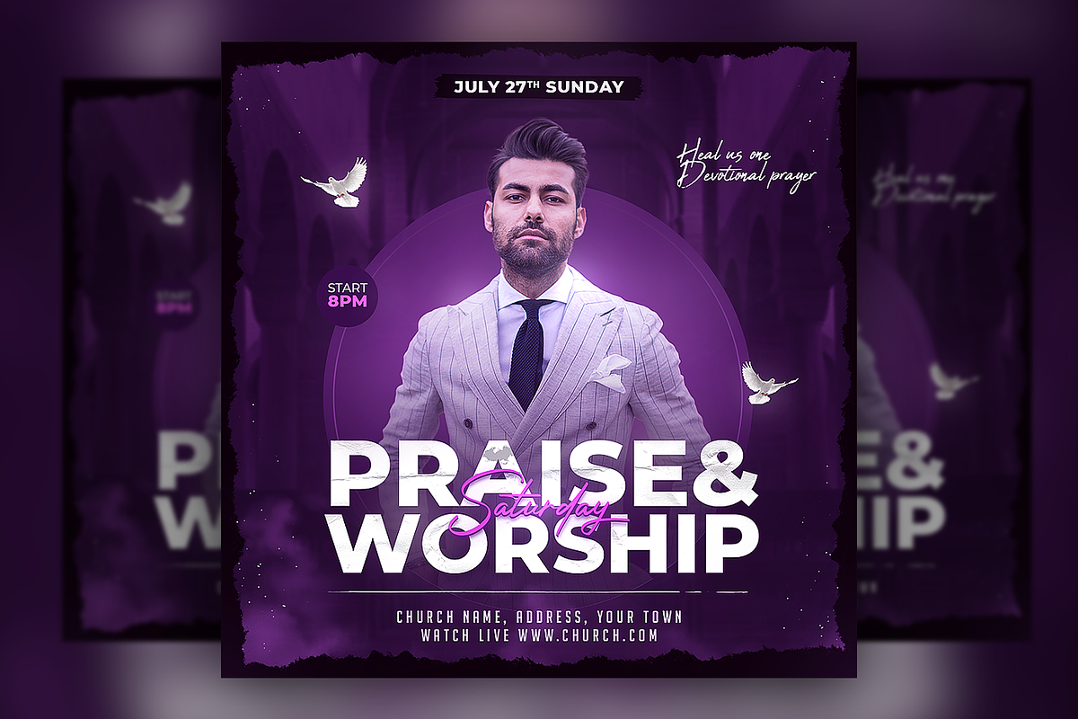 Church Flyer Template, a Poster Template by FLYERHIVE (Photo 1 of 3)
