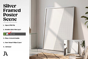 Silver Framed Poster 2x3 PSD Mockup, a Household Mockup by Julian Adams (Thumbnail 3 of 3)