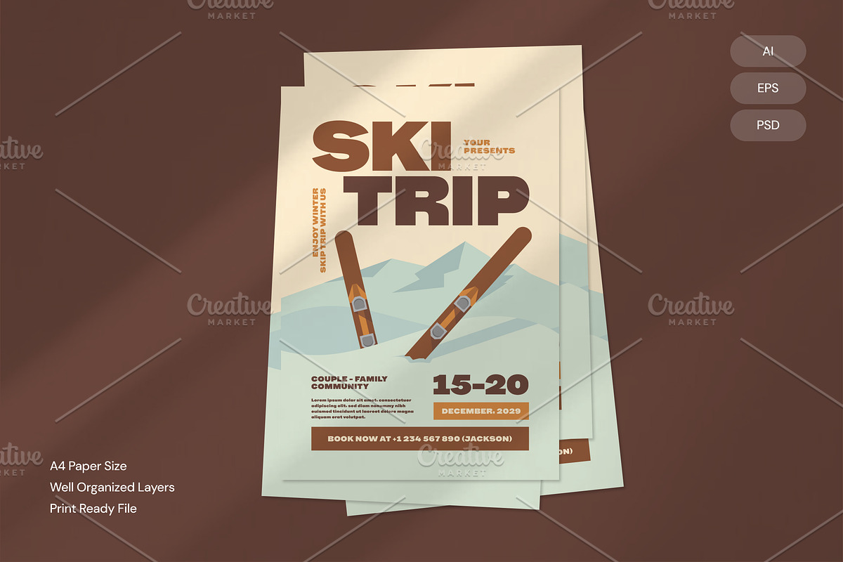 Ski Race - Flyer, a Brochure Template by Izdihaar_Studio (Photo 1 of 3)