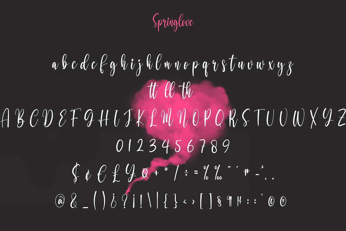 Springlove, a Handwritten Font by Creative Writting (Photo 2 of 7)