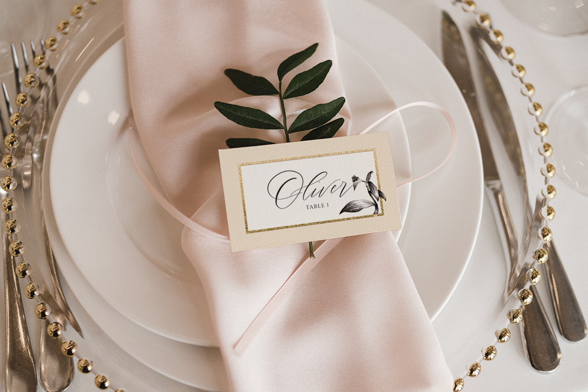 Nude Style Wedding Seating Plan Set, a Print Template by McLittle Stock (Photo 4 of 6)