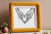 Couple Hands Watercolor Illustration, an Illustration by EkaterinaViArt (Thumbnail 2 of 3)
