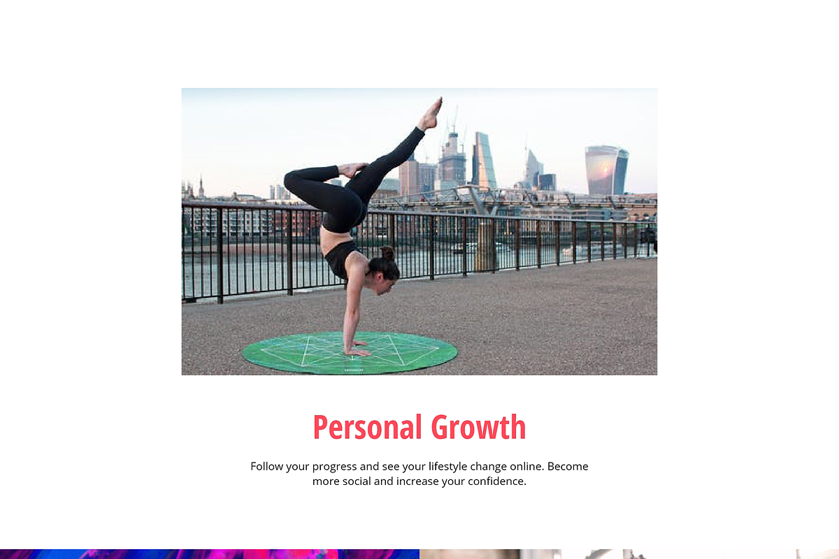 Landing page for personal trainer XD, a Landing Page Template by NeptuneDesign (Photo 6 of 9)