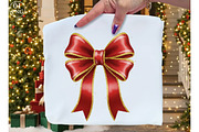 Glitter Coquette Bow Mama PNG, an Illustration by Libby Wishes (Thumbnail 1 of 8)