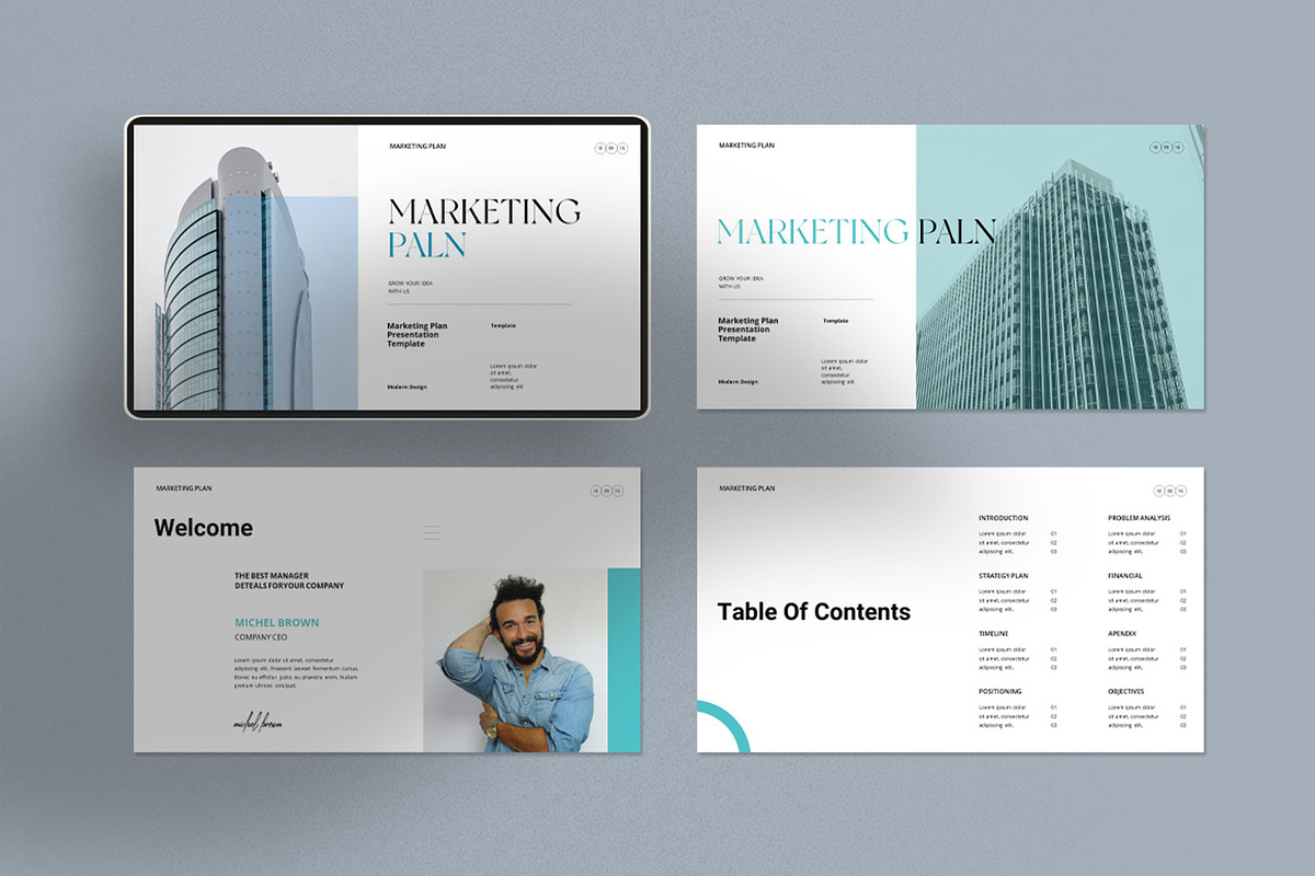Marketing Plan Presentation Template, a Presentation Template by Dream-Lab (Photo 2 of 7)