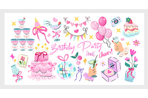 Coquette Birthday Party Set a cute
