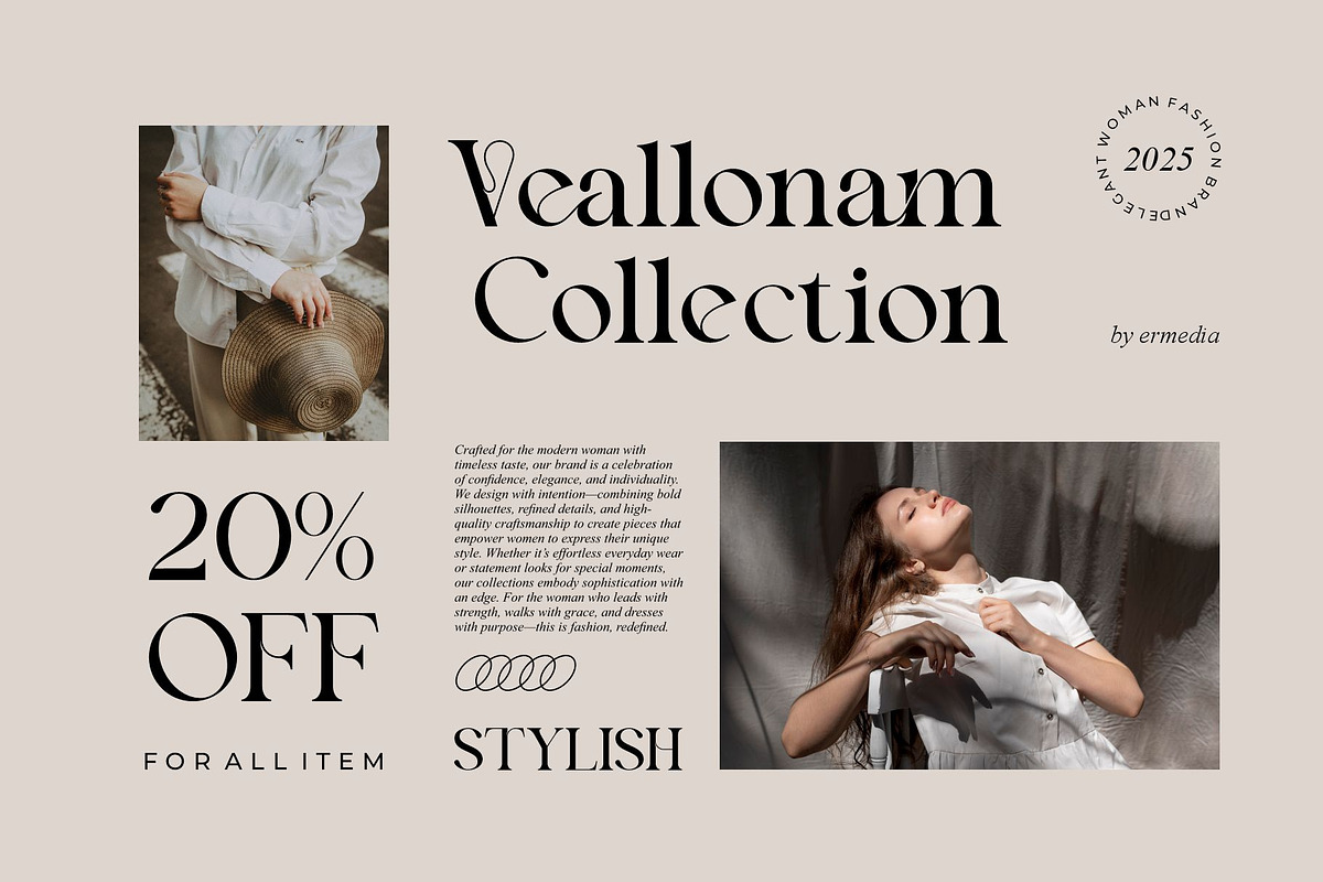 Beniga || Modern Elegant Serif Font, a Serif Font by Ermedia Studio (Photo 10 of 10)