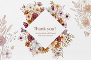 Autumn Meadow Watercolor Collection, a Seasonal Illustration by DiashaArt (Thumbnail 10 of 10)