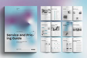 Service and Pricing Guide Template, a Magazine Template by E-Type