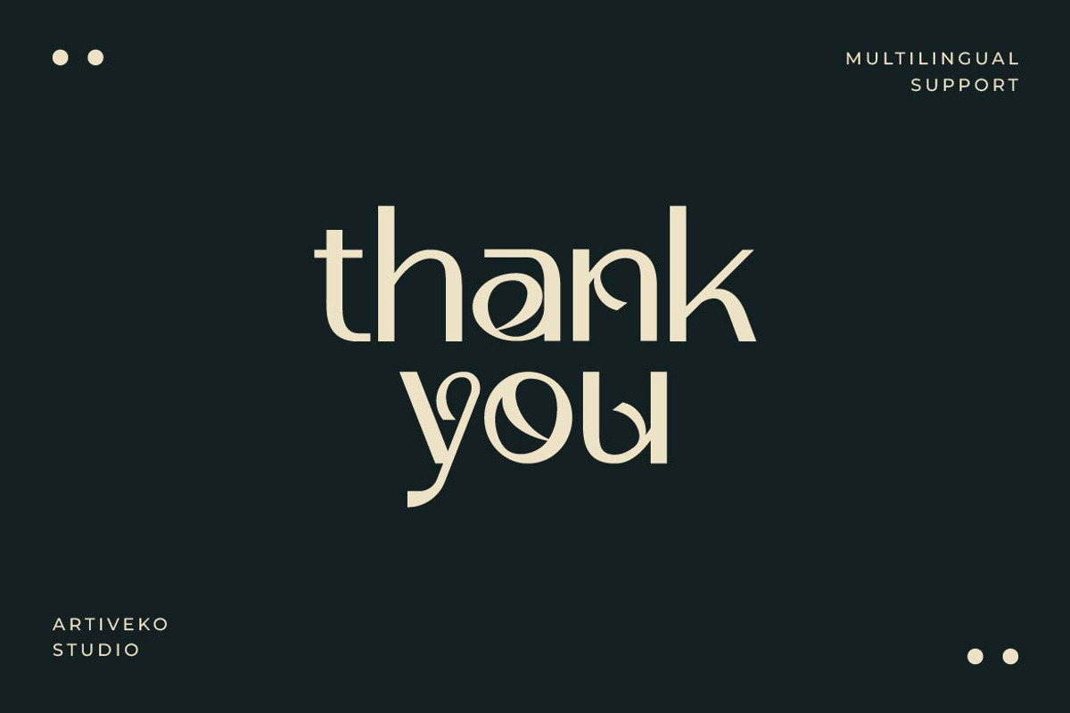 Kaltyer – Stylish Display Typeface, a Sans Serif Font by Artiveko (Photo 8 of 8)