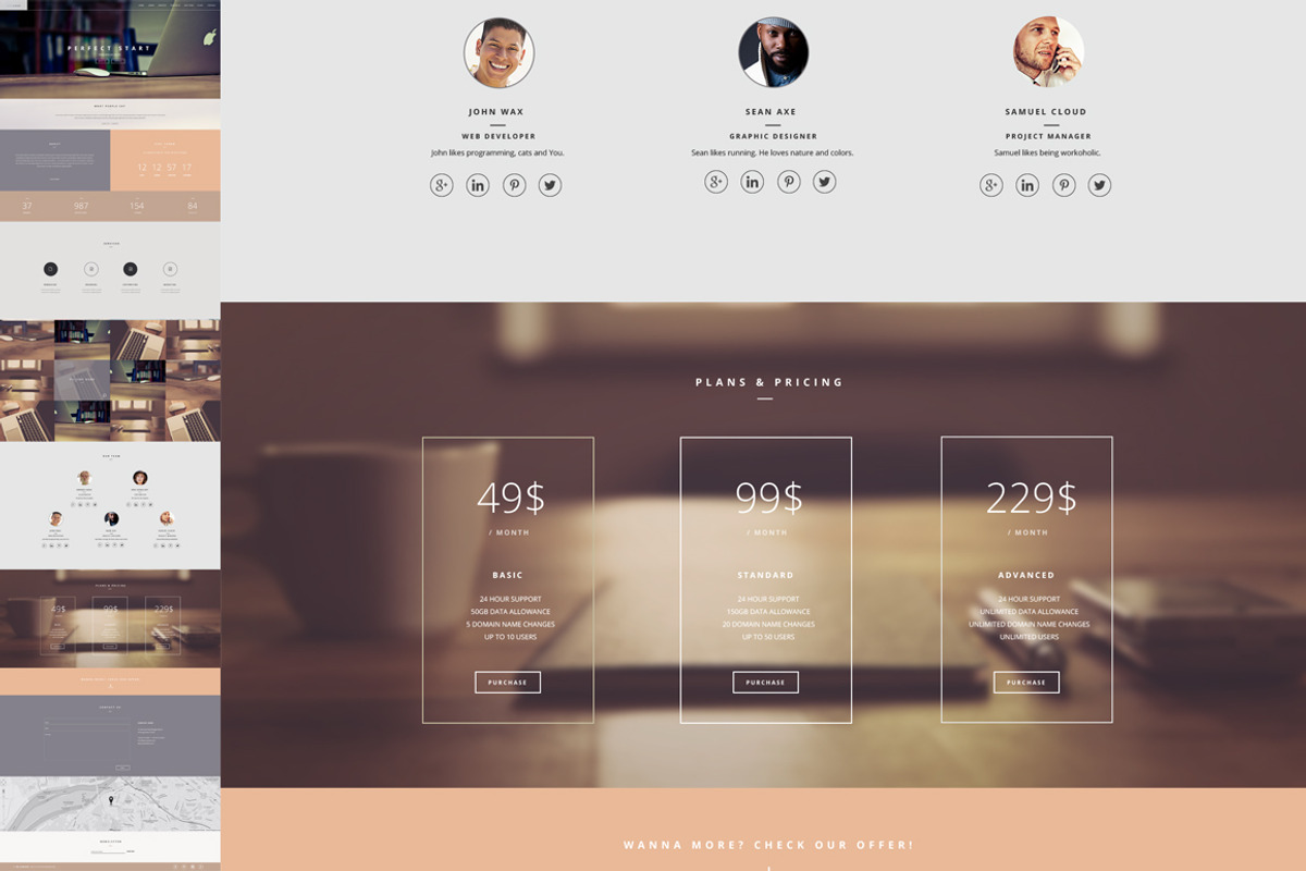 Home Office One Page Template, a Landing Page Template by CapitalTemplate (Photo 4 of 5)