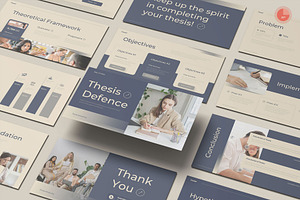 Thesis Defence Powerpoint, a Presentation Template by Pixslides