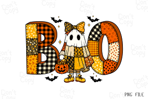 Retro Halloween Boo Png, a Graphic by Clipart Bloom