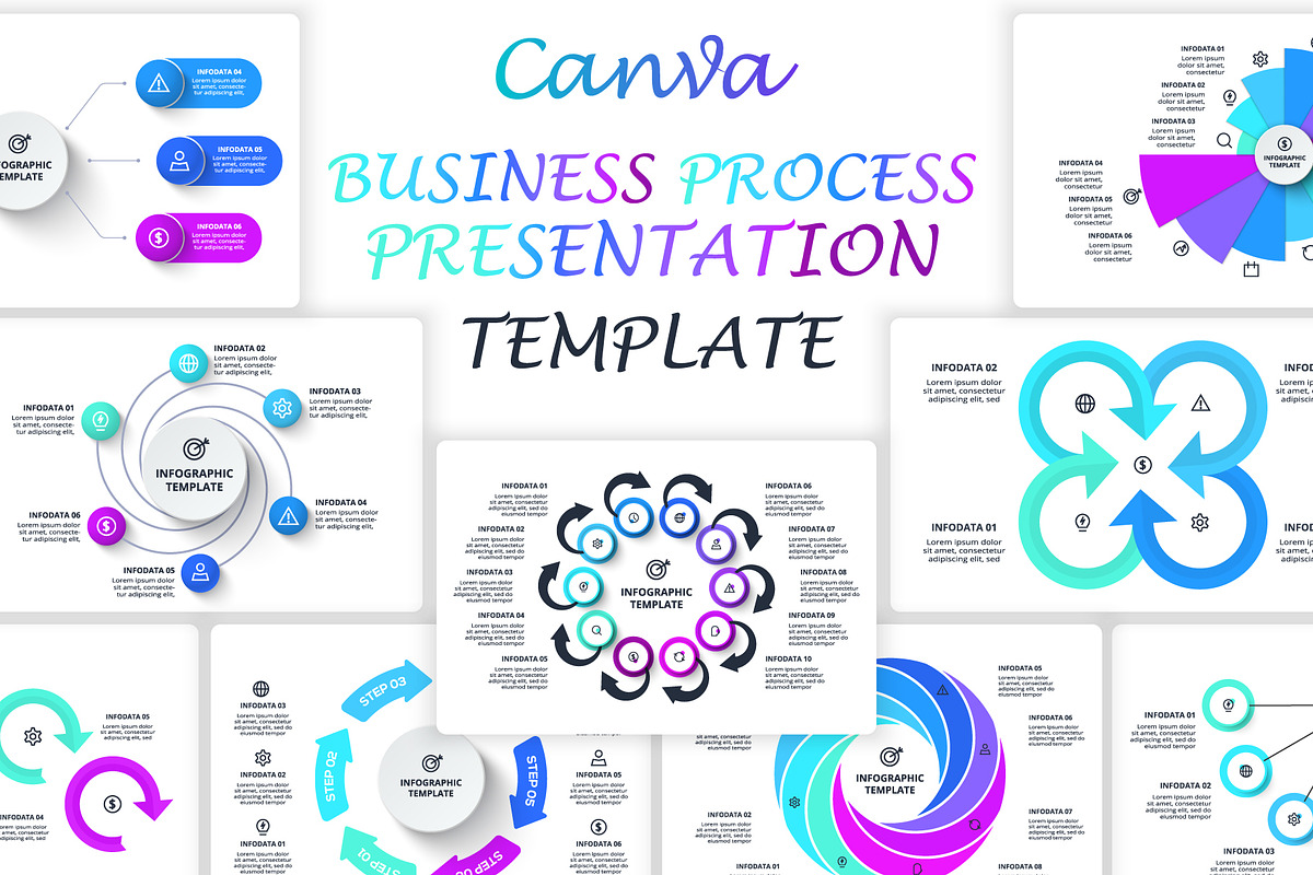 Mega Set Canva Presentation Template, a Presentation Template by Infographics project (Photo 6 of 30)