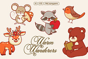 Whimsical Forest Friend - Vector Set, an Animal Illustration by Invisual Studio (Thumbnail 4 of 9)