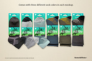 Athletic Socks Packaging Mockup, a Shirt Mockup by Komet & Flicker (Thumbnail 7 of 9)