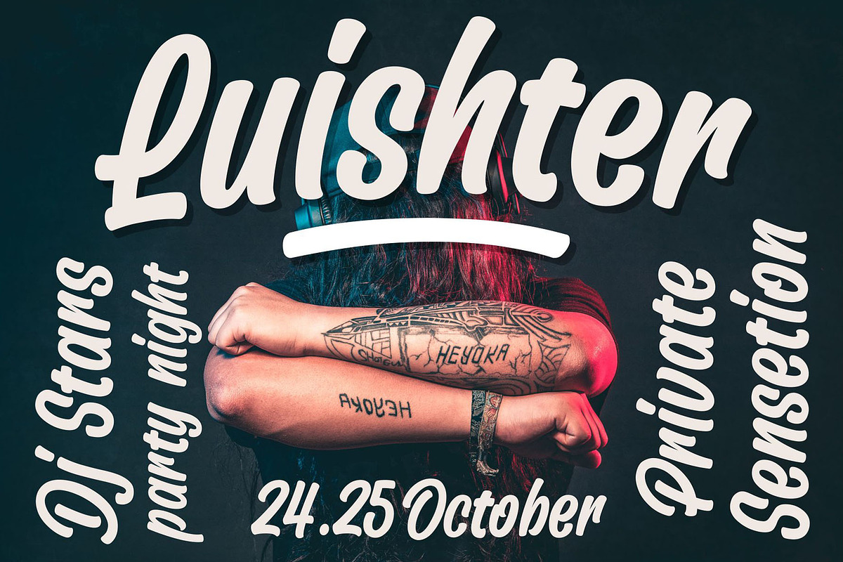 Orittish | Lettering Brand Font, a Script Font by HanzelSpace Studio (Photo 3 of 8)