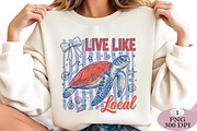 Retro Summer Sarcastic Beach Turtle, an Illustration by Daily.Designs (Thumbnail 2 of 5)
