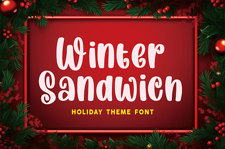 Winter Sandwich, a Script Font by Mozatype