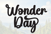 Wonder Day | Script Font, a Handwritten Font by Scratchones (Thumbnail 1 of 9)