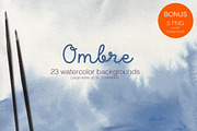 Abstract Ombre Watercolor Backrounds, a Texture Graphic by NadyaKo (Thumbnail 1 of 4)