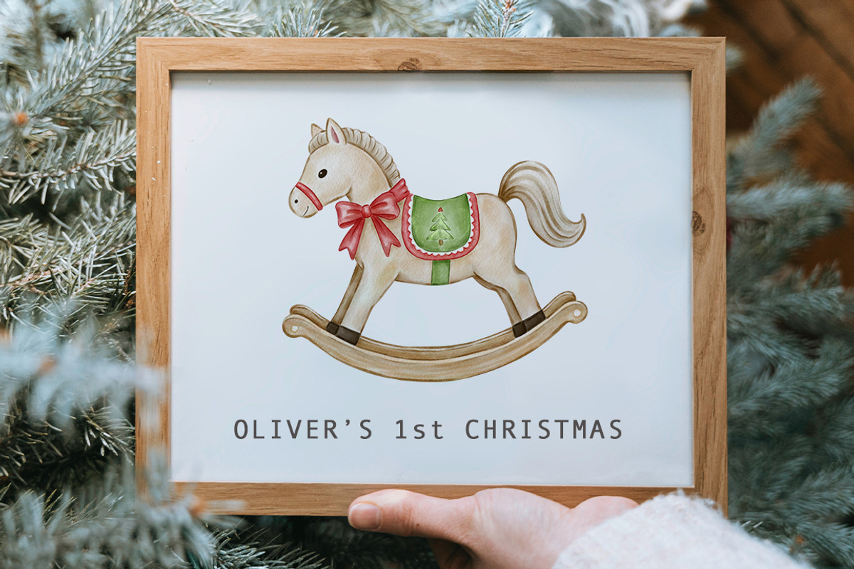 Watercolor Baby Christmas Clothes, a Seasonal Illustration by SvetaArtStore (Photo 5 of 8)
