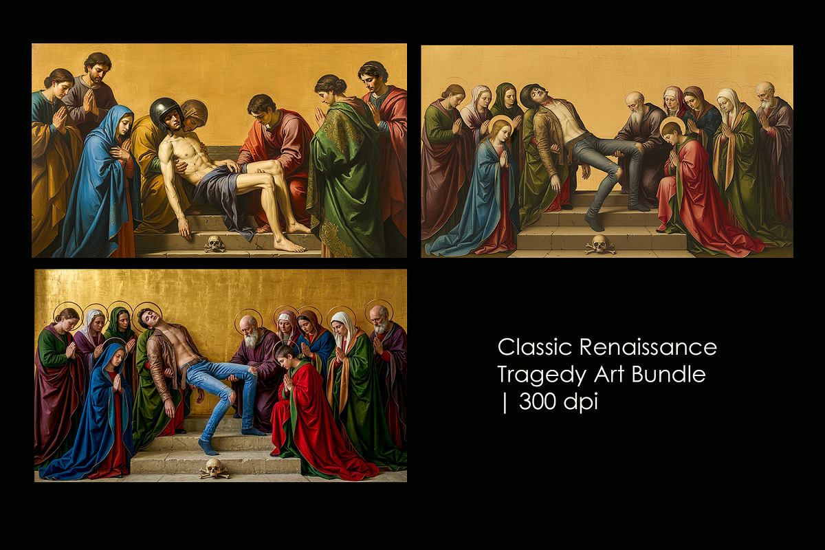 Classic Renaissance Tragedy, a Person Illustration by StockVerse Creative (Photo 1 of 4)
