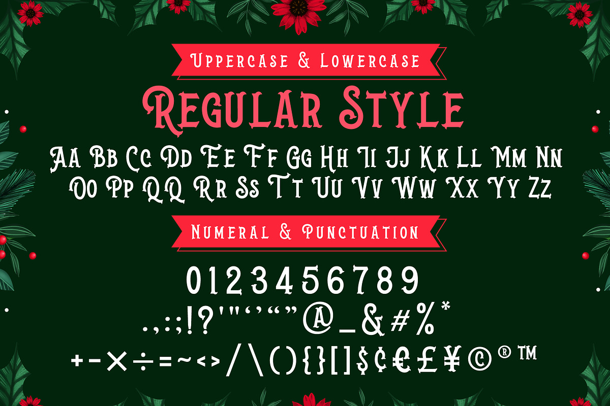 Christmas Gift Font, a Handwritten Font by KengGraphic (Photo 2 of 7)