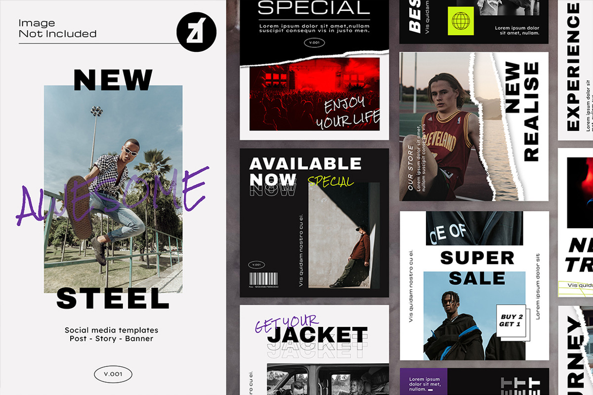 Chanut-is bundle : Templates pack V1, a Social Media Template by Chanut is industries (Photo 9 of 14)