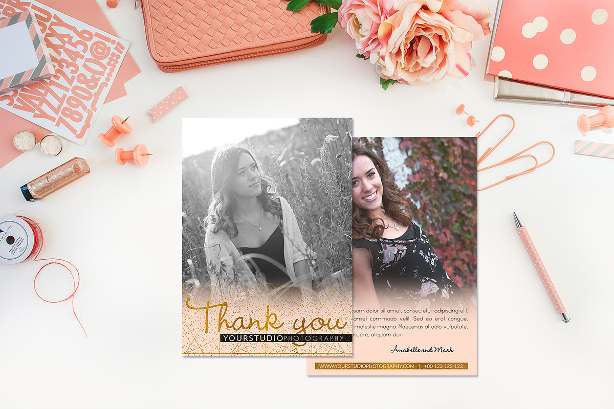 Studio Thank You | Pink Airbrush, a Card Template by Sleeklens (Photo 2 of 4)