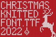 Сhristmas Knitted Font, a Symbol Font by Artolus (Thumbnail 1 of 9)