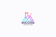 Abstract Success Logo Mountain Flag, a Branding & Logo Template by Signatoro (Thumbnail 2 of 4)