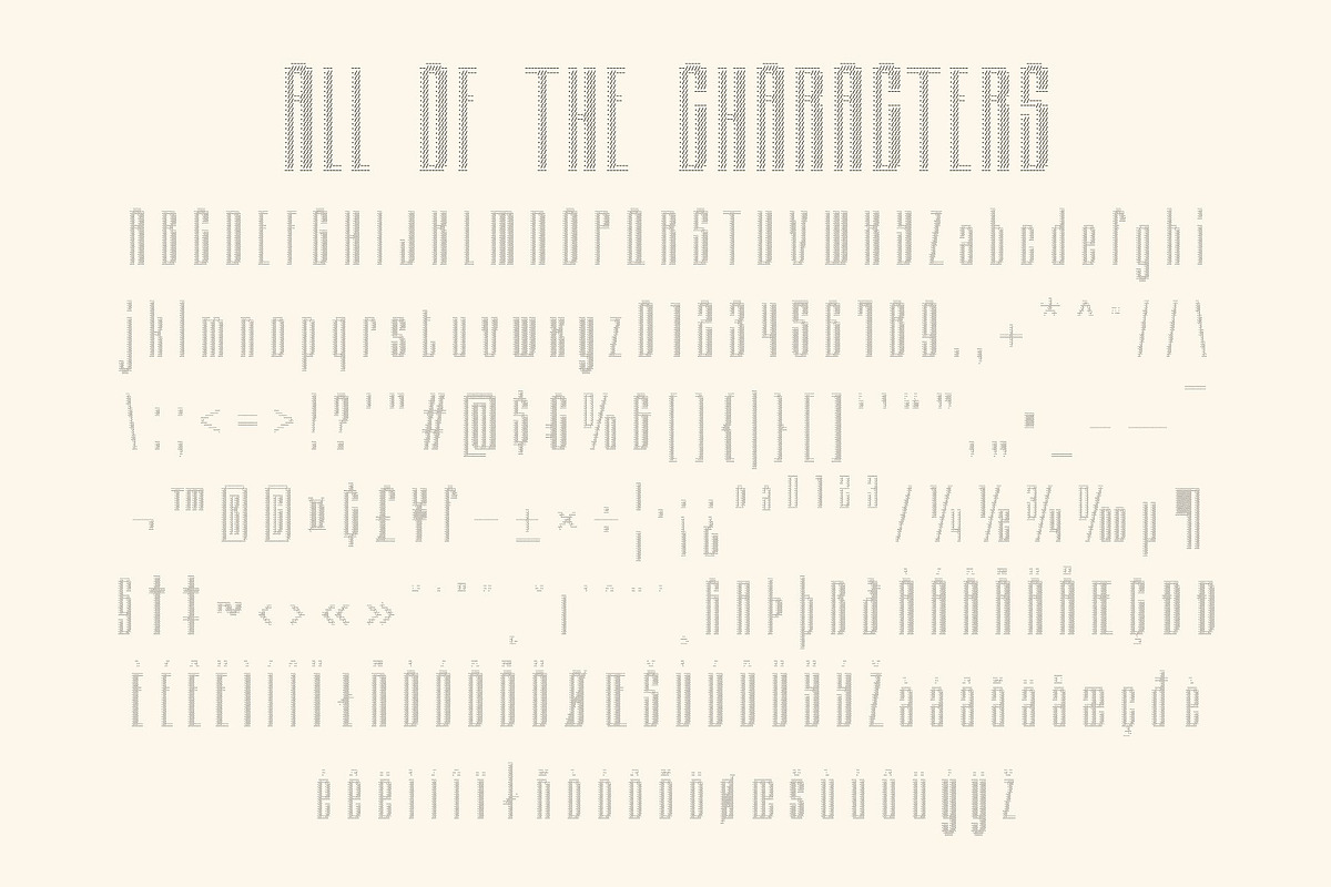 Albercio Ascii, a Sans Serif Font by Craft Supply Co. (Photo 8 of 8)