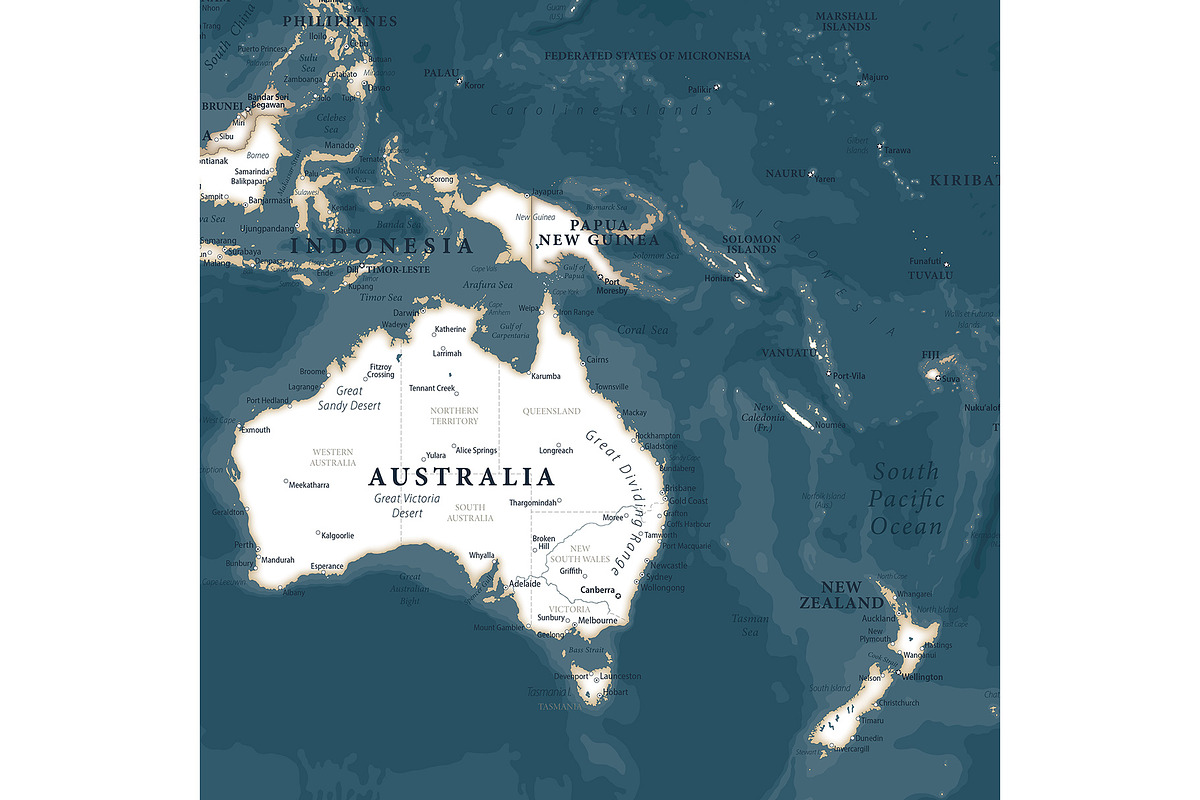 Vector World Map - Pacific View, a Graphic by PorcuPen Works (Photo 5 of 6)