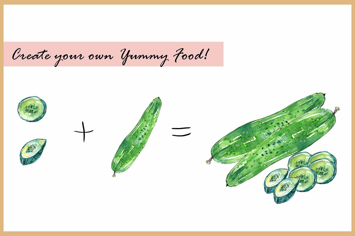 Spring & Summer Food Clipart, a Food Illustration by VianneArt (Photo 8 of 8)
