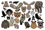 Paws & Wings Vector Animals, an Animal Illustration by Vectory by BSC (Thumbnail 2 of 3)